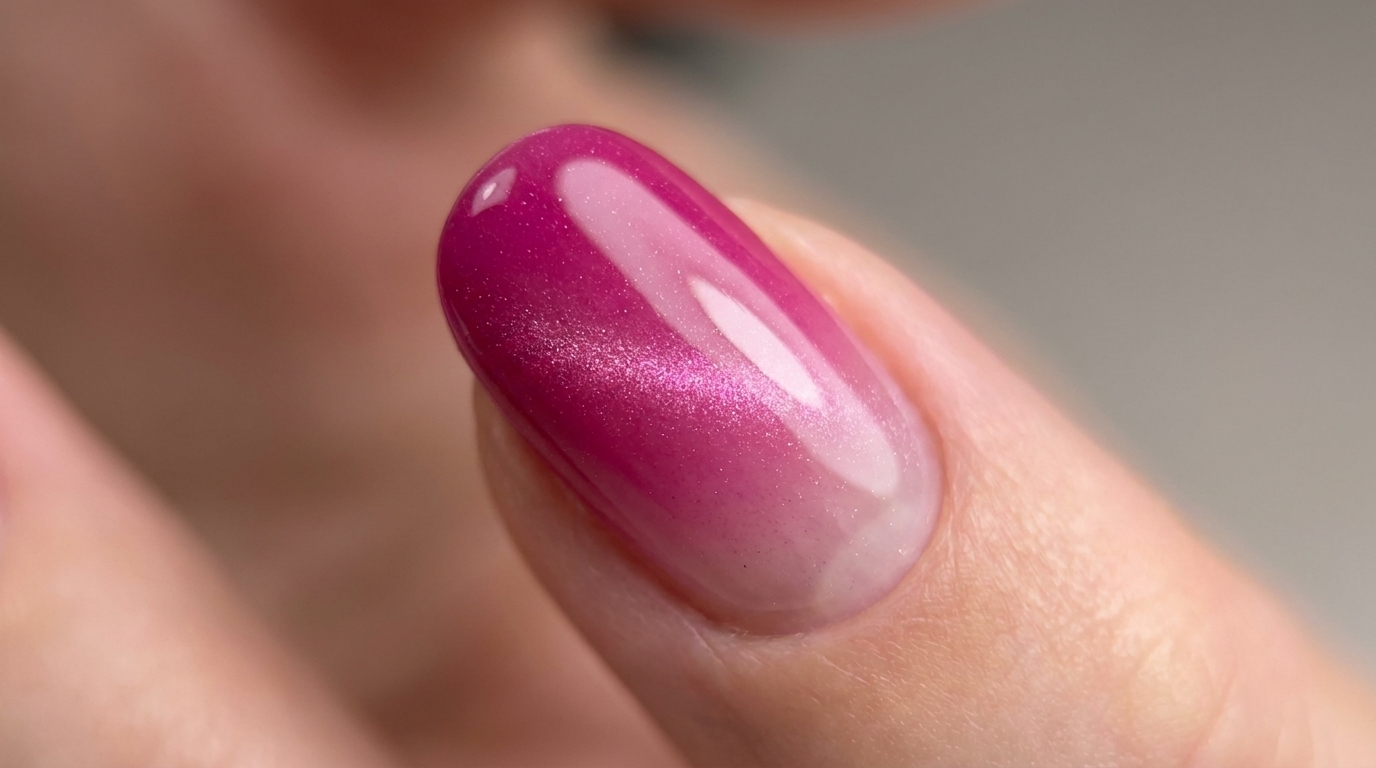Magenta Pink Gradient Cat-Eye Nails — Step-by-Step Tutorial