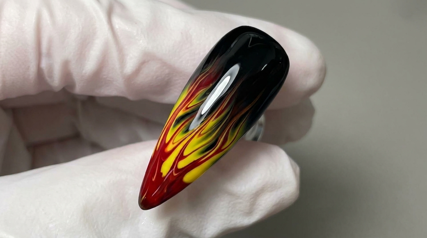 Vibrant Flame Nail Art — Beginner-Friendly Gel Tutorial