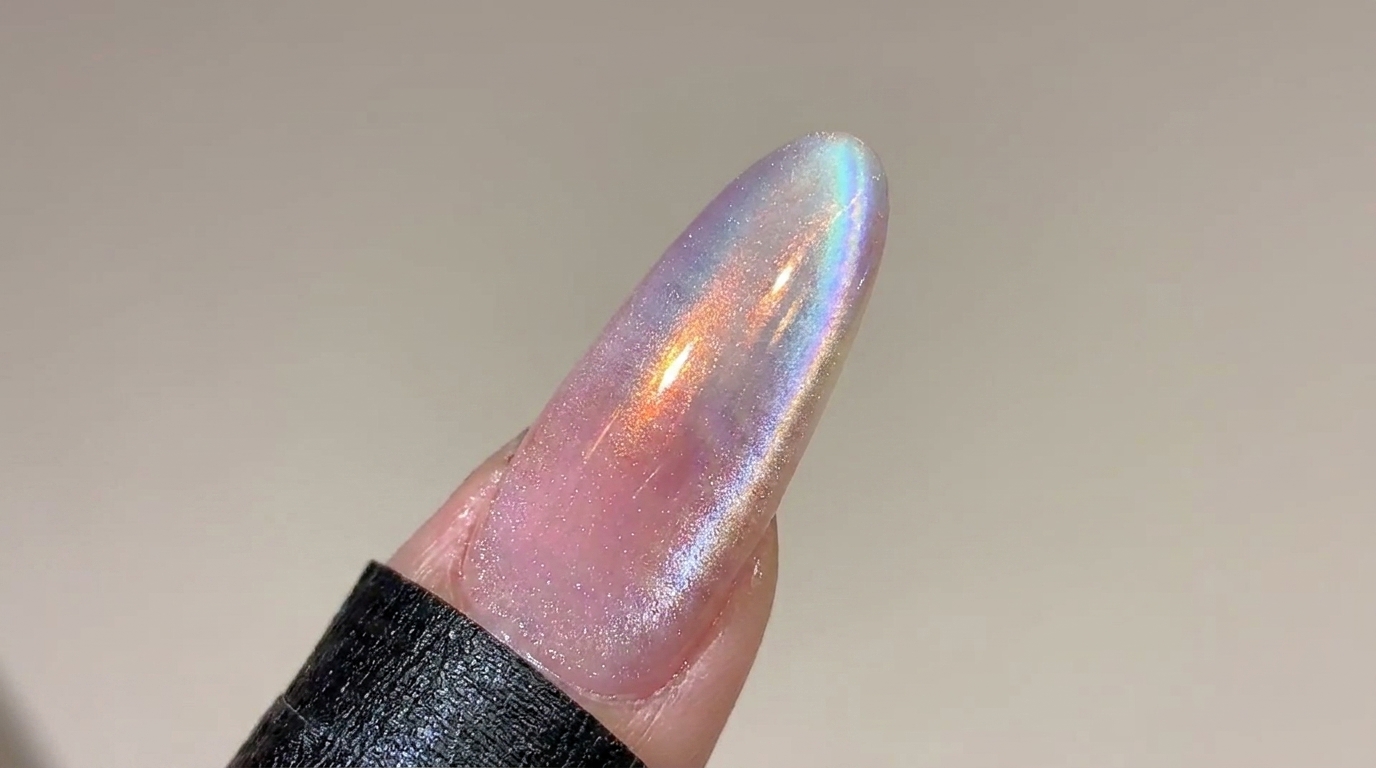 Sunset Glow Aurora Cat Eye Nails — Step-by-Step Tutorial