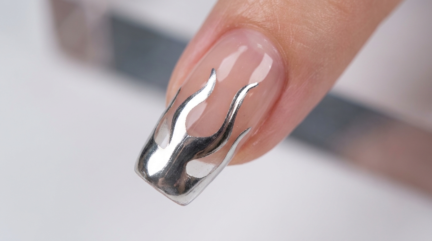 Metallic Mirror Gel Liner Art Designs — Step-by-Step Tutorial