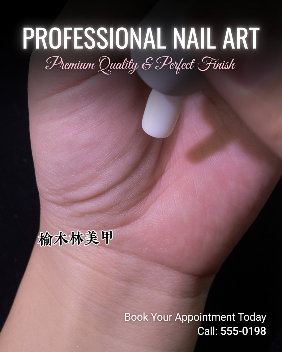 A hand inside a UV/LED nail lamp, curing the applied matte top coat.