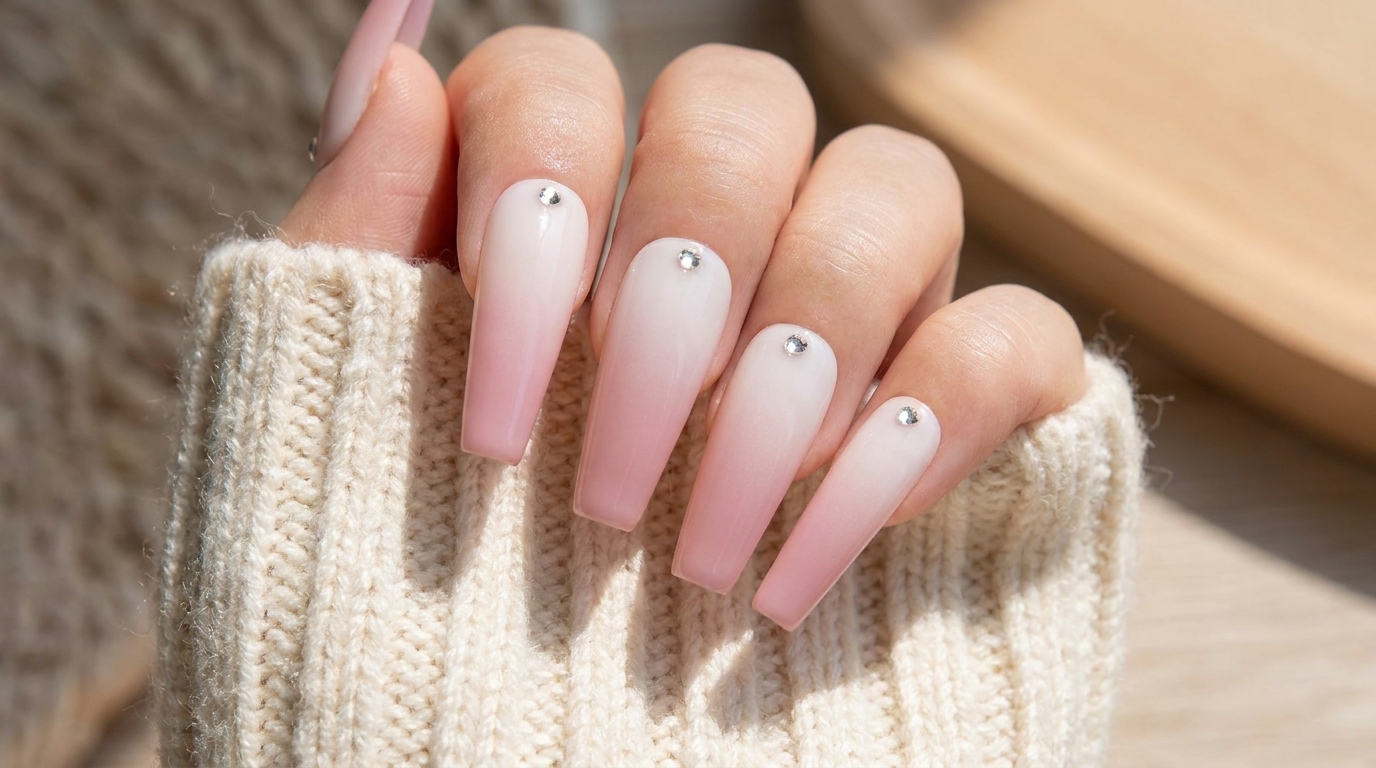 Airbrush Gradient Press-on Nails — Easy Ombre Tutorial