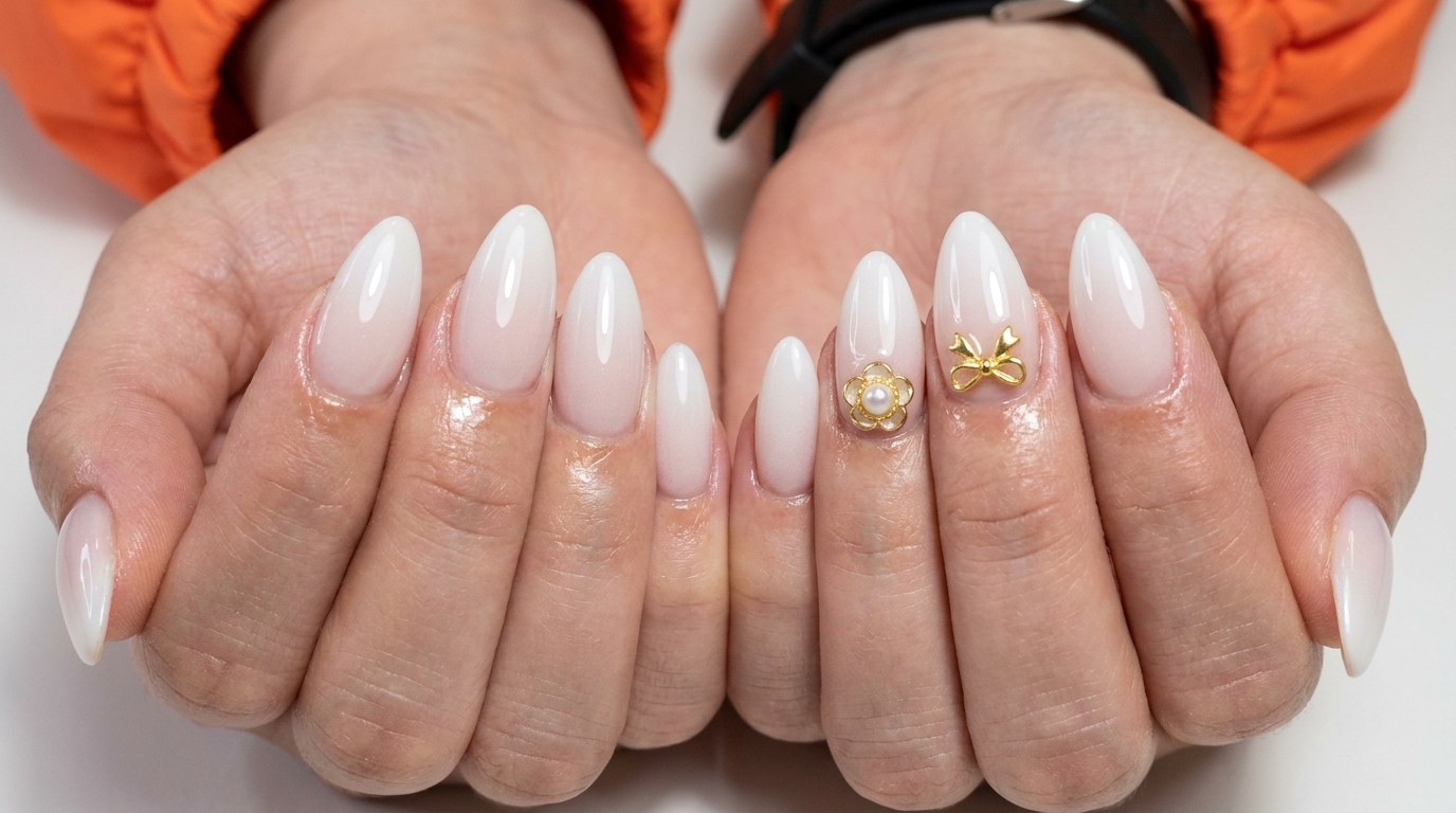 Airbrush White Ombre Nails — Elegant Gradient Tutorial