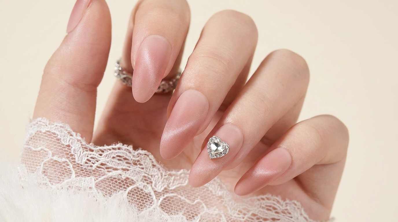 Nude Gradient Matte Cat Eye Press-On Nails — Look Showcase