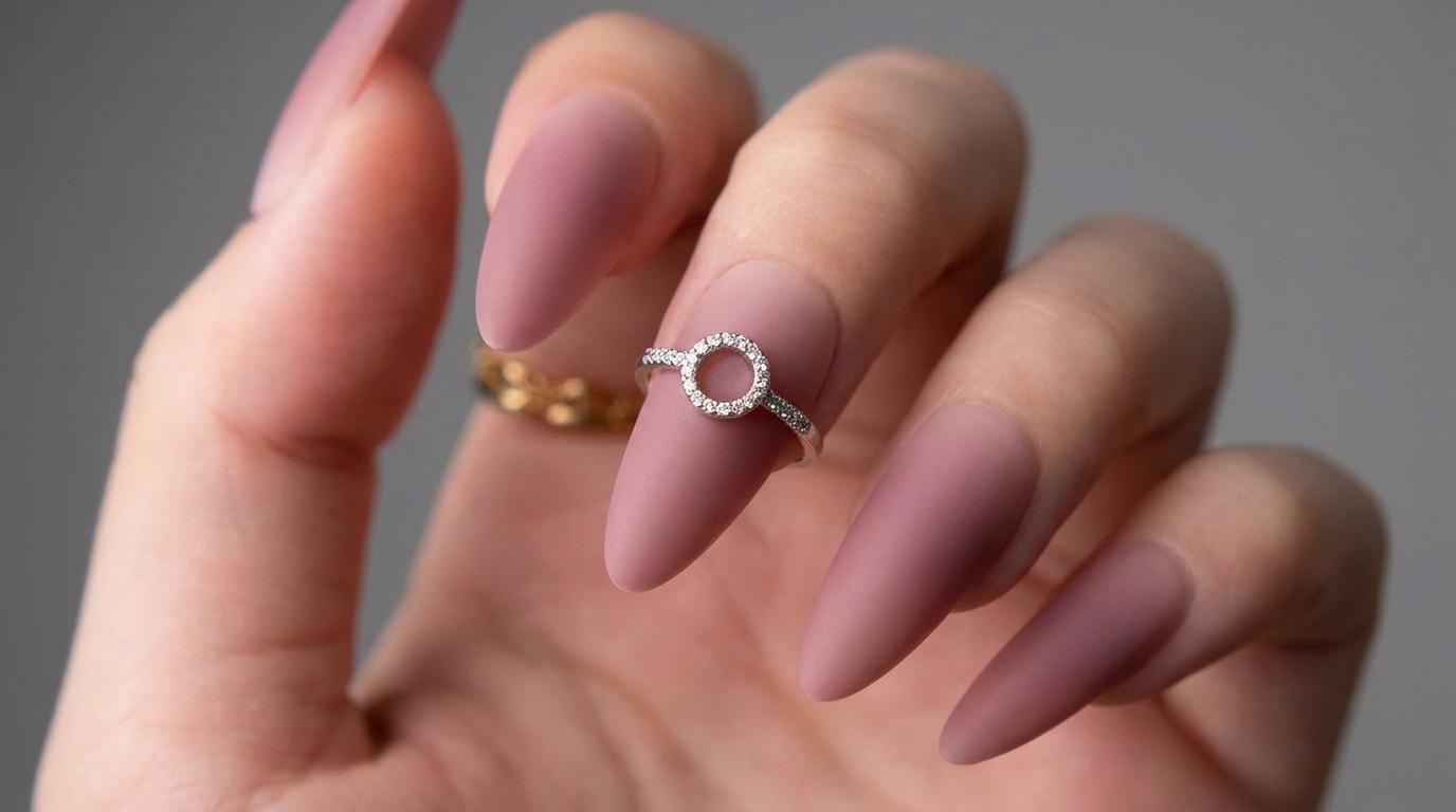 Matte Mauve Minimalist Charm Nails — Elegant Step-by-Step Tutorial