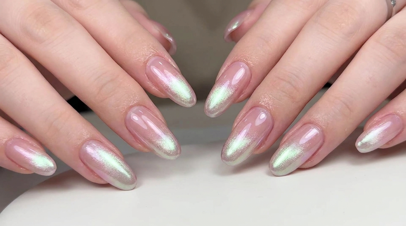 Aurora Gradient Cat-Eye Nails — Elegant Shimmer Tutorial