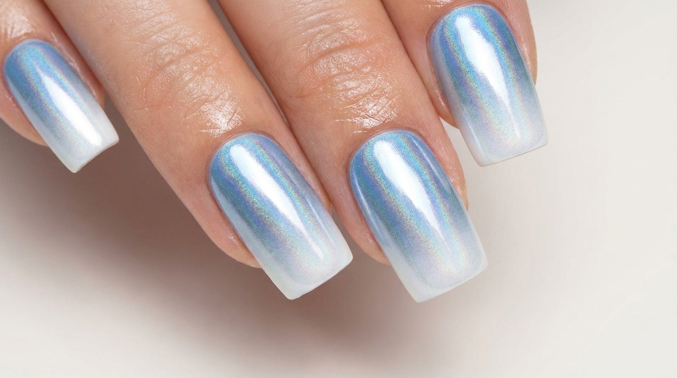 Chrome Aurora Gradient Nails — Step-by-Step Tutorial