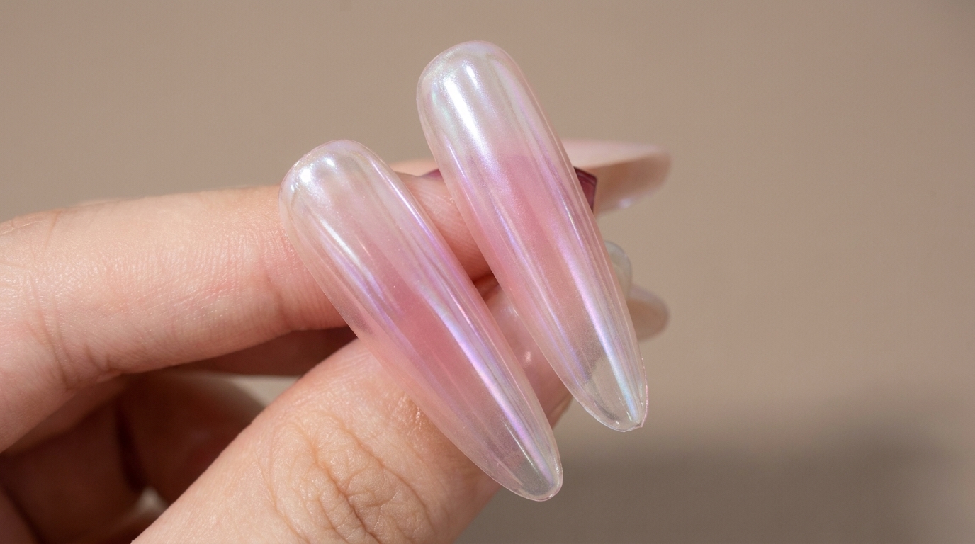 Blush Hailey Bieber Chrome Nails — Ethereal Step-by-Step Tutorial
