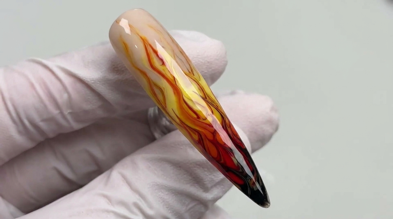 Vibrant Flame Nail Art — Beginner Step-by-Step Tutorial