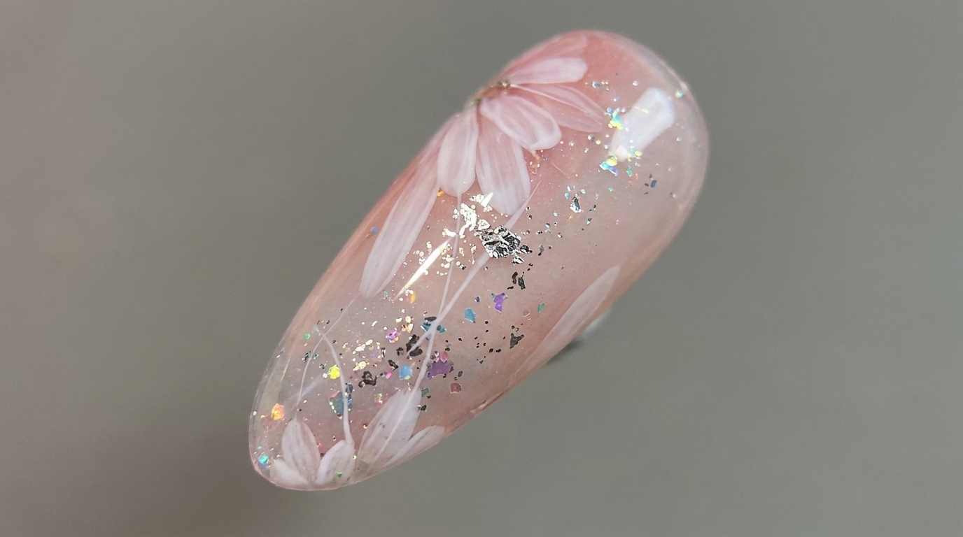 Pink Daisy Floral Gel Art — Delicate Step-by-Step Tutorial
