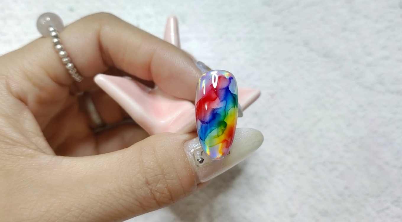 Colorful Aurora Chrome Gradient Nails — Professional Art Tutorial