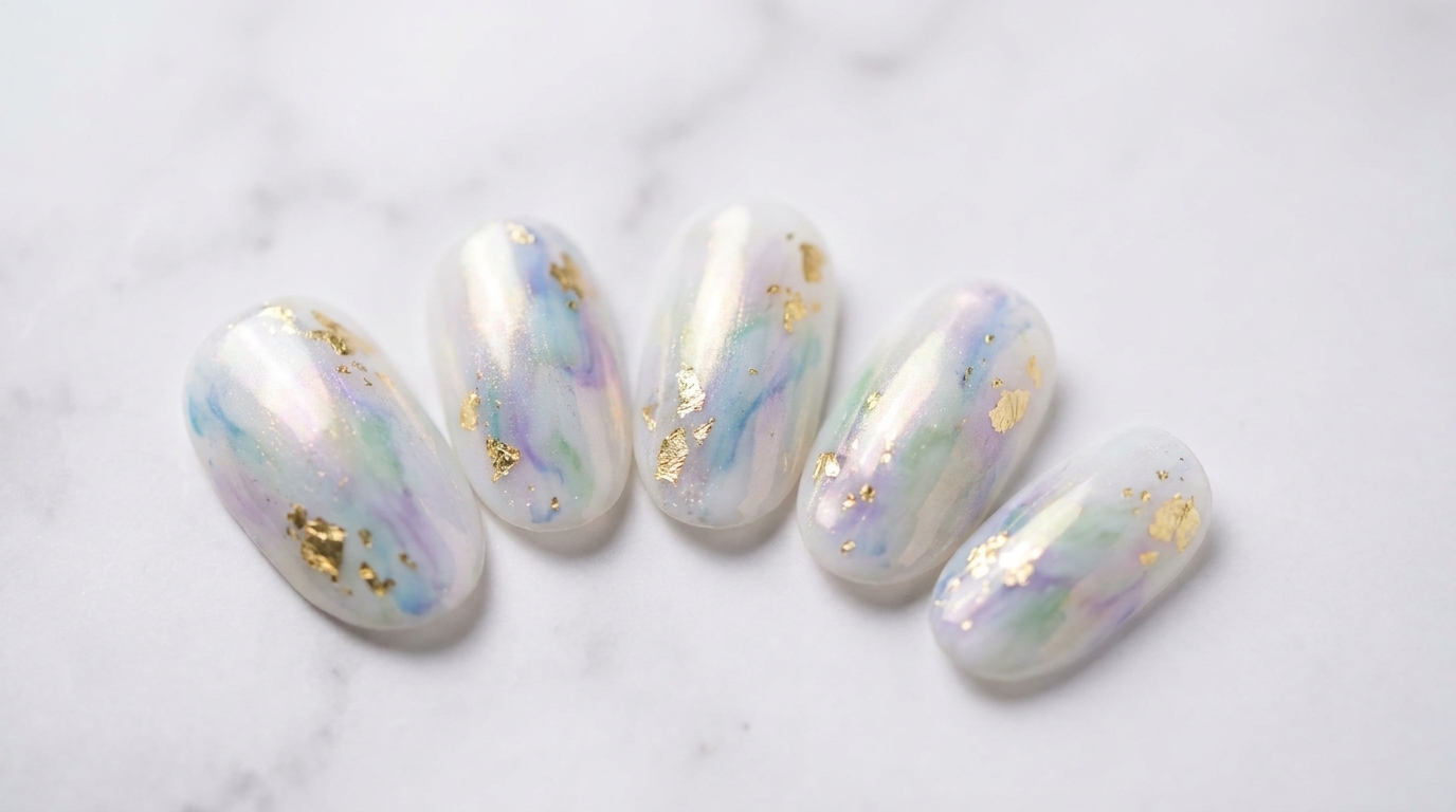 Summer Marble Nail Art — Step-by-Step Tutorial