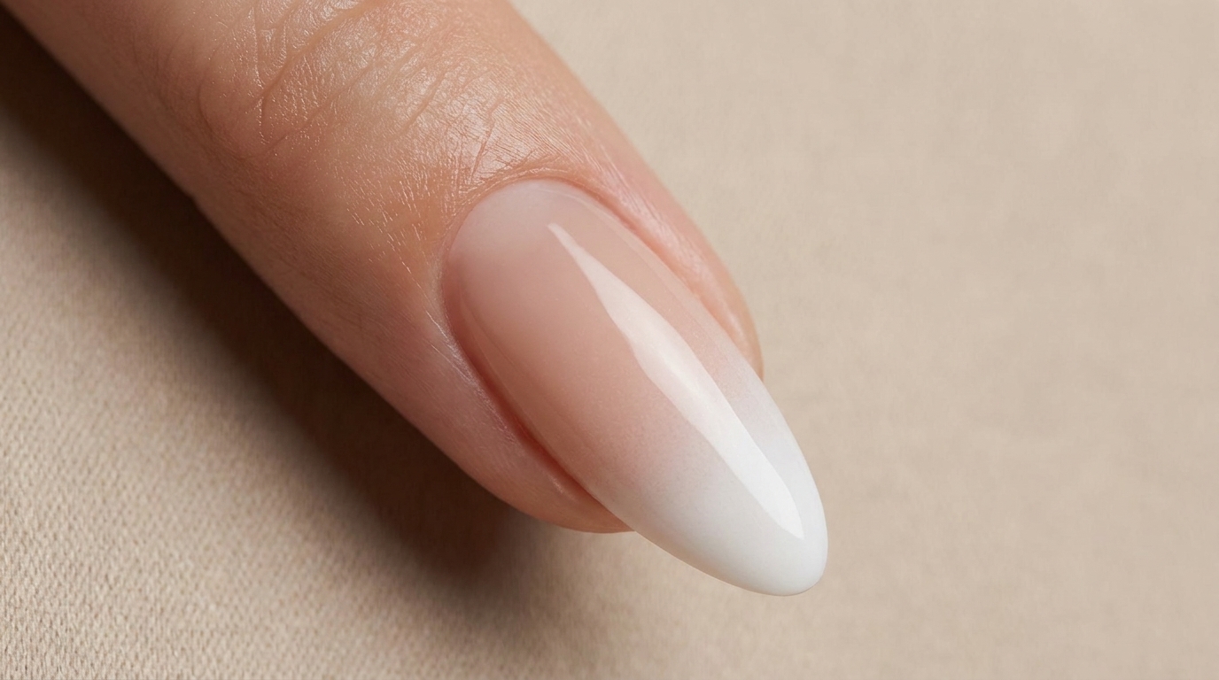 Seamless Nude-to-White Gel Ombré — Professional Step-by-Step Tutorial