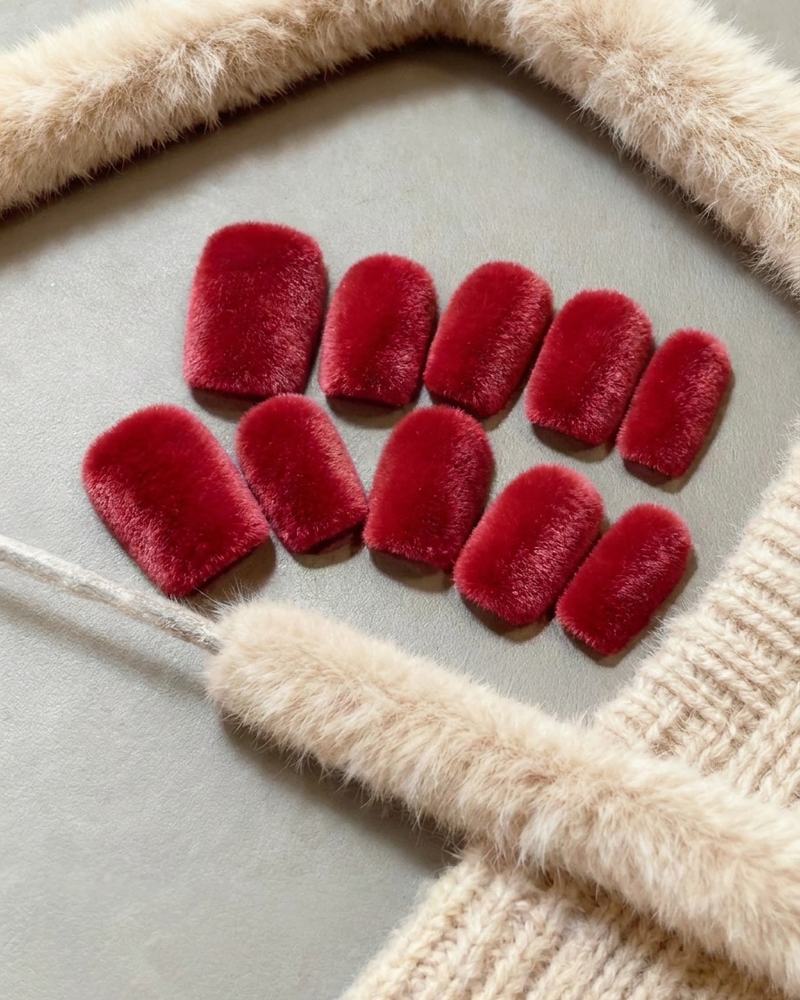 A brush applying a clear base coat onto a clear, almond-shaped artificial nail tip.