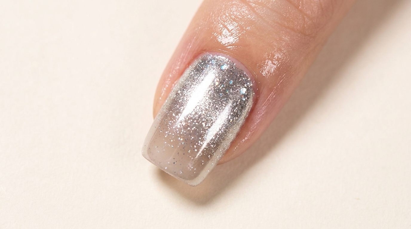 Sparkling Silver Cat-Eye and Chrome Gradient Nail Tutorial