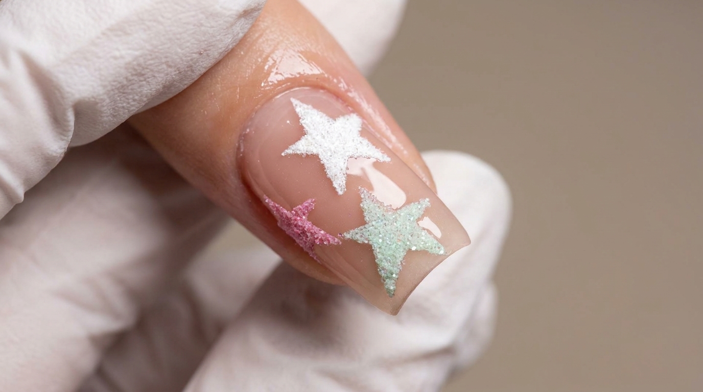 Pastel Macaron Summer Nails: Sugar Stars & Pearl Chrome Tutorial