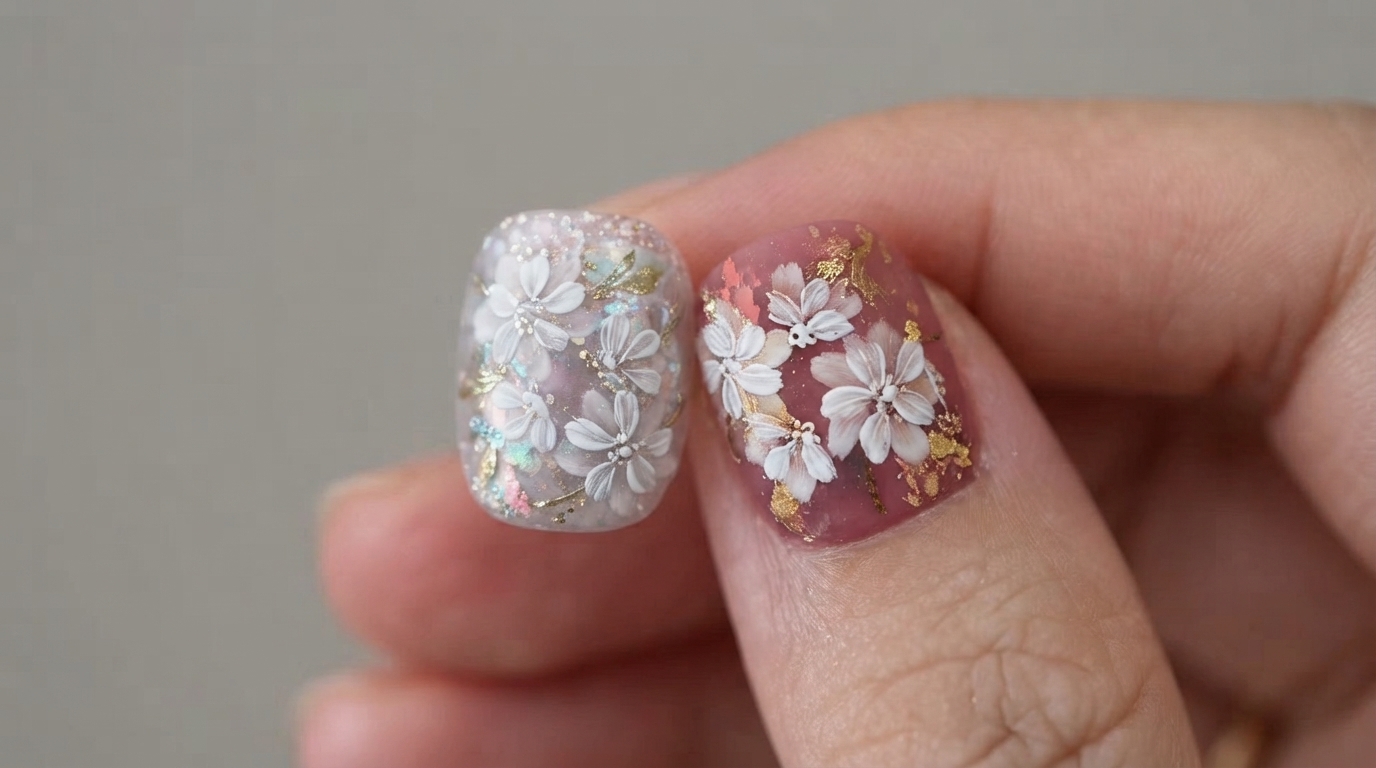 Blooming Gel Flower Nail Art — Step-by-Step Tutorial