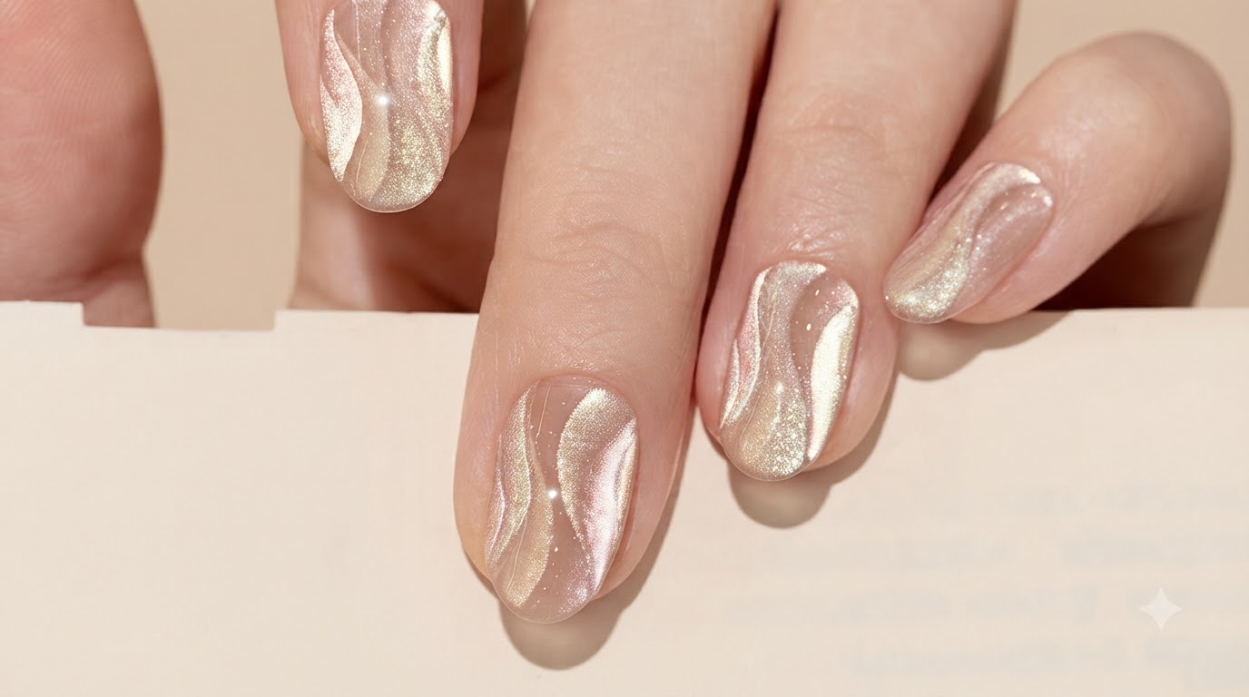 Silk Cat Eye Nail Art — Step-by-Step Dimensional Ribbon Tutorial