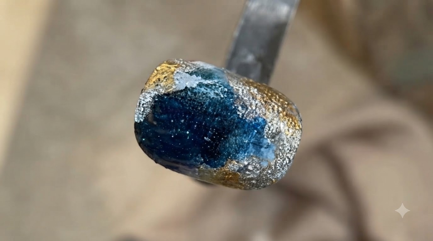 Deep Blue Seabed Tears Smudge Nail — Step-by-Step Tutorial