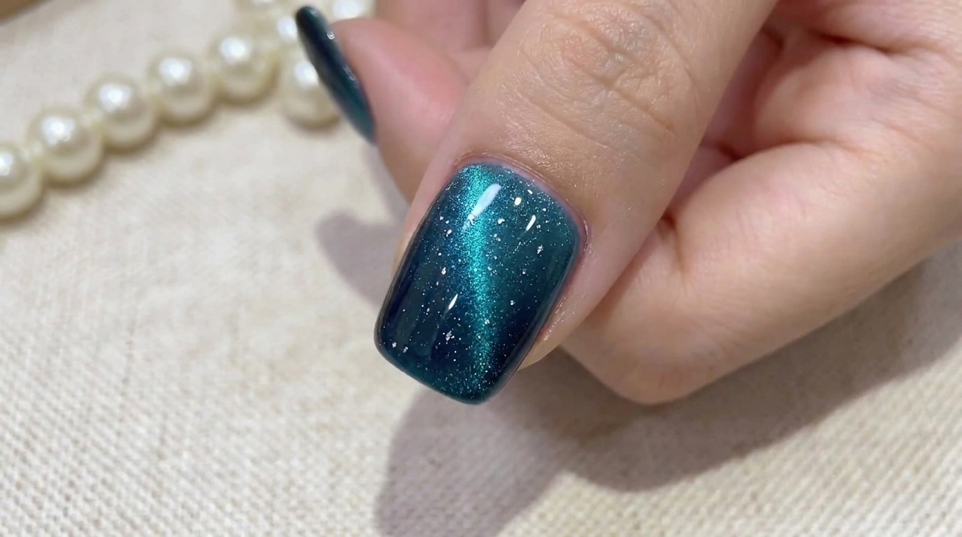 Starry Blue Galaxy Gradient Cat-Eye Nails — Step-by-Step Tutorial