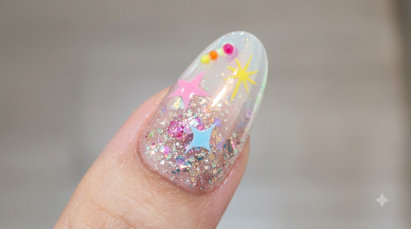 Summer Limited Edition Star Explosion Nail Art — Step-by-Step Tutorial