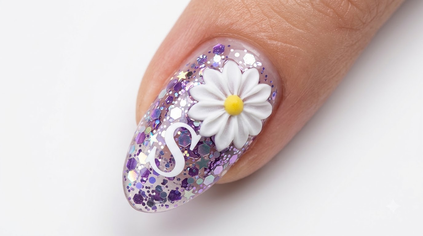 Spring Daisy Floral Nail Art — Step-by-Step Gel Tutorial