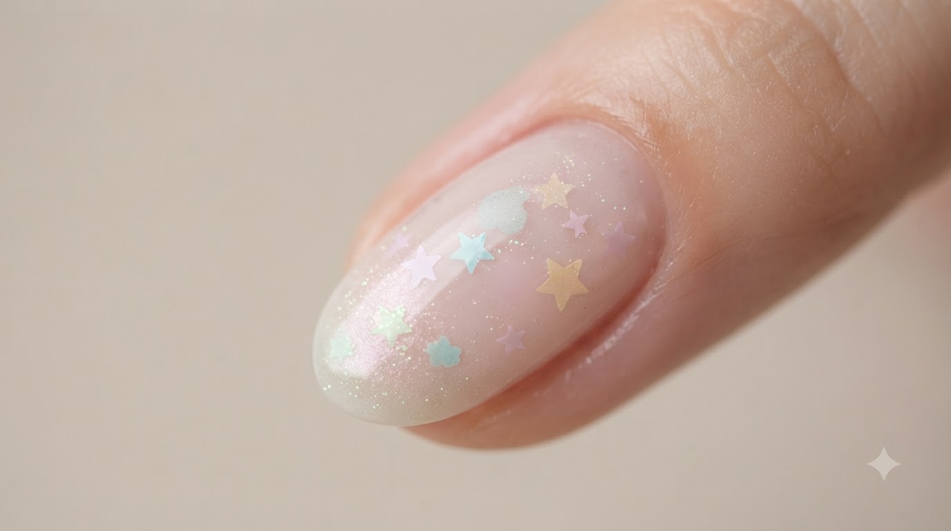 Macaron Star Gel Nail Art — Step-by-Step Tutorial