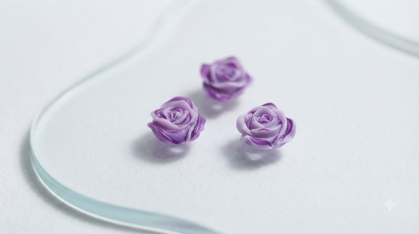 Purple Rose Nail Art Tutorial — Step-by-Step 3D Gel Design
