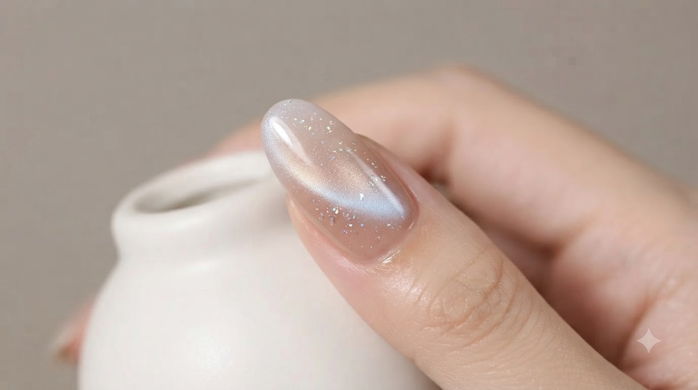 Nude Gradient Cat-Eye Nails — Step-by-Step Summer Nail Art Tutorial