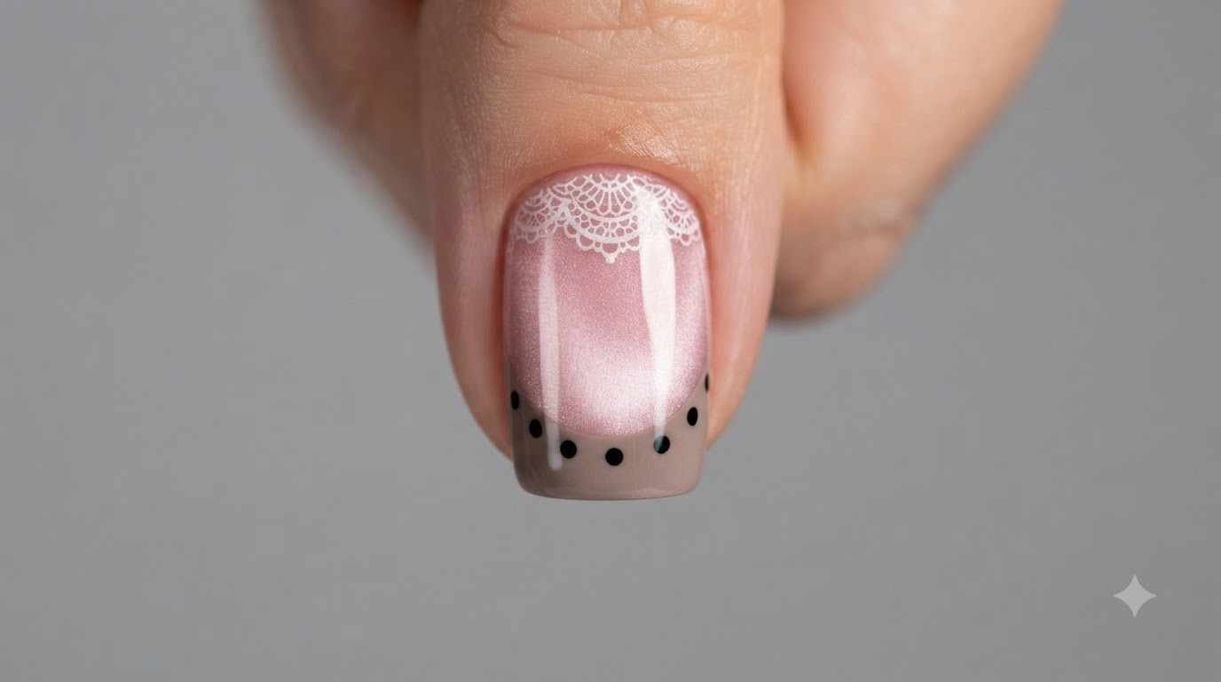 French Lace Dot Nail Art — Elegant Step-by-Step Tutorial