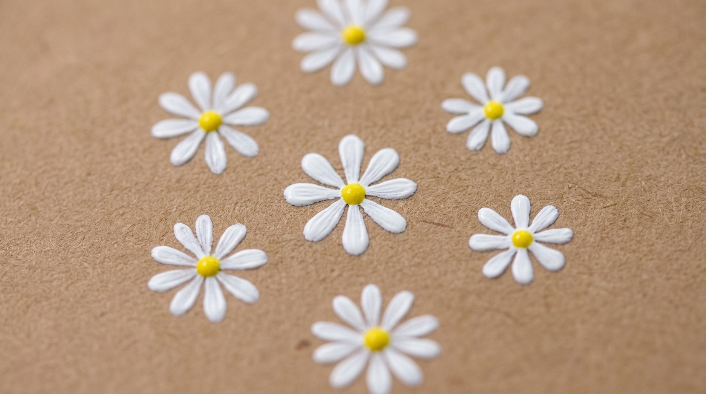 Daisy Positioning Nail Art — Beginner Hand-Painted Floral Tutorial