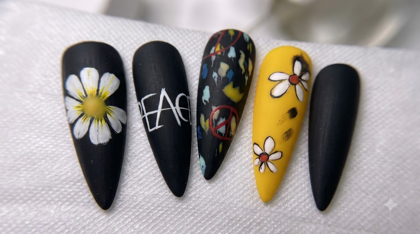 Peace Minus One Daisy Nail Art — Step-by-Step G-Dragon Inspired Tutorial