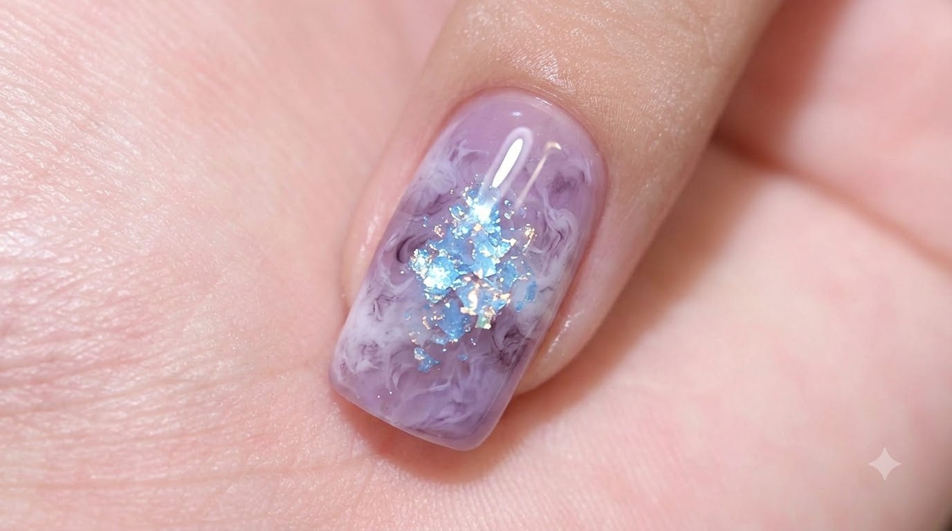 Purple Watercolor Smudge Nails — Ethereal Step-by-Step Tutorial