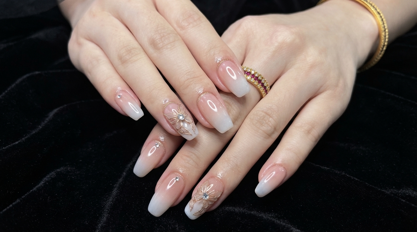 Nude Pink Ombre and Butterfly Nails — Elegant Step-by-Step Tutorial