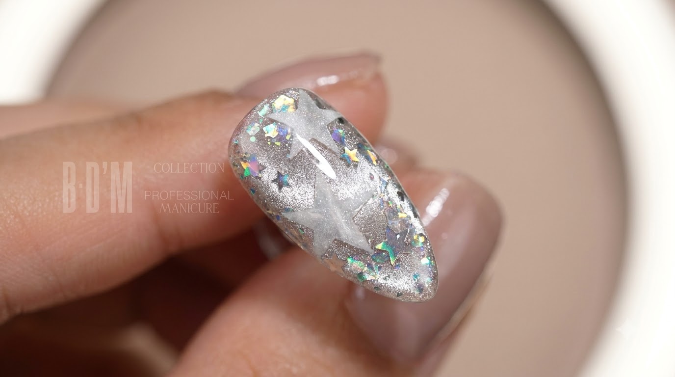 Silver Starry Aurora Cat-Eye Nails — Step-by-Step Celestial Tutorial