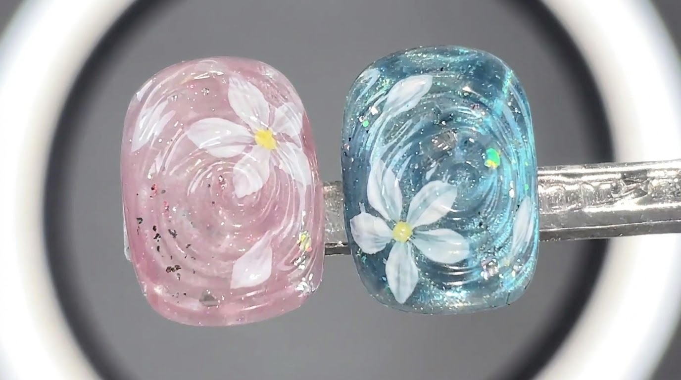 Early Summer Watercolor Ripple Cat-Eye Nail Art Tutorial